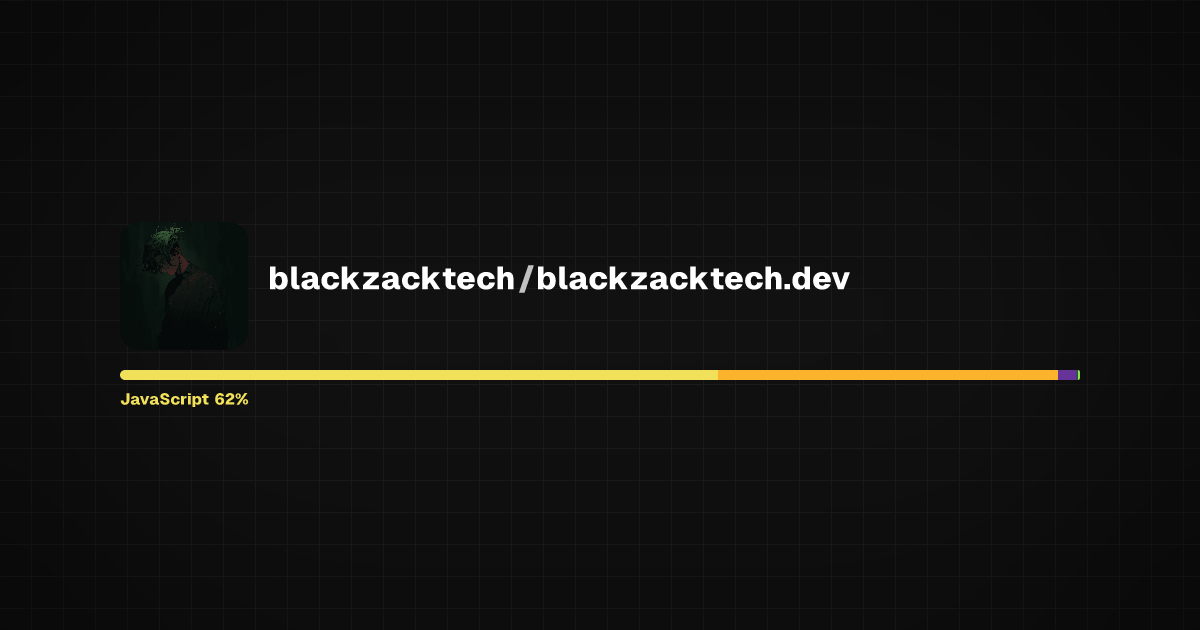 Preview of blackzacktech.dev